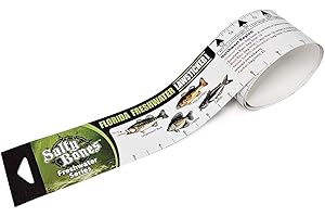 Salty Bones Florida Freshwater Lawsticker - 36" Sticker Ruler - Made in The USA - Updated for 2026 - Newest Version