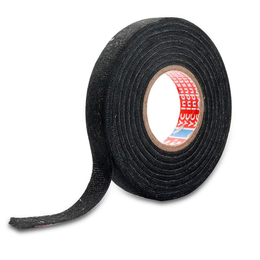 15mm x 25m Fabric Cloth Tape Wiring Cable Loom Harness Cloth Install Tape for Car Motorcycle