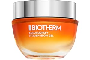 Biotherm AQUASOURCE+ Vitamin Glow Gel, Brightening Face Moisturizer with Vitamin B3 for Radiant Skin & Tone Evenness, 50ml