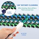 QOTSTEOS 2pc Fiber Optic Cleaner Pen LC MU 1.25mm SC ST 2.5mm Over 800 Cleans view 9
