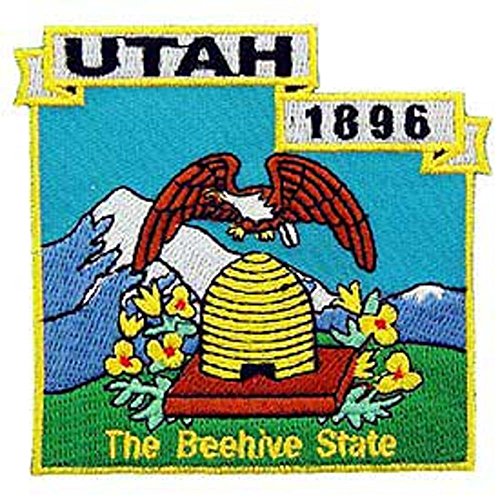 Utah State Map Patch 3"