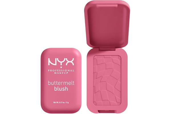 NYX Professional Makeup Buttermelt Blush, Buttery Soft Powder Blush, Up to 12 H Wear, Fade & Transfer Resistant, With Mango,