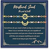 AINILOVE Gold Mountain Mustard Seed Bracelet Catholic Christian Gifts for Women Faith Jewelry Gifts for Her