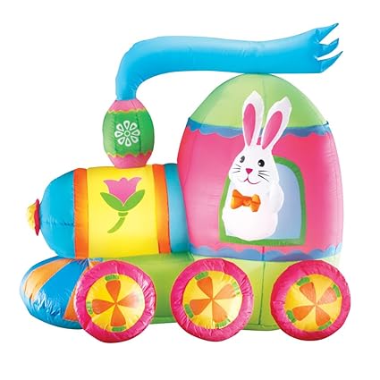 Easter Inflatable Bunny Rabbit Carrot Car Lawn Spring Indoor