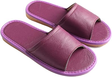 women's leather slippers amazon