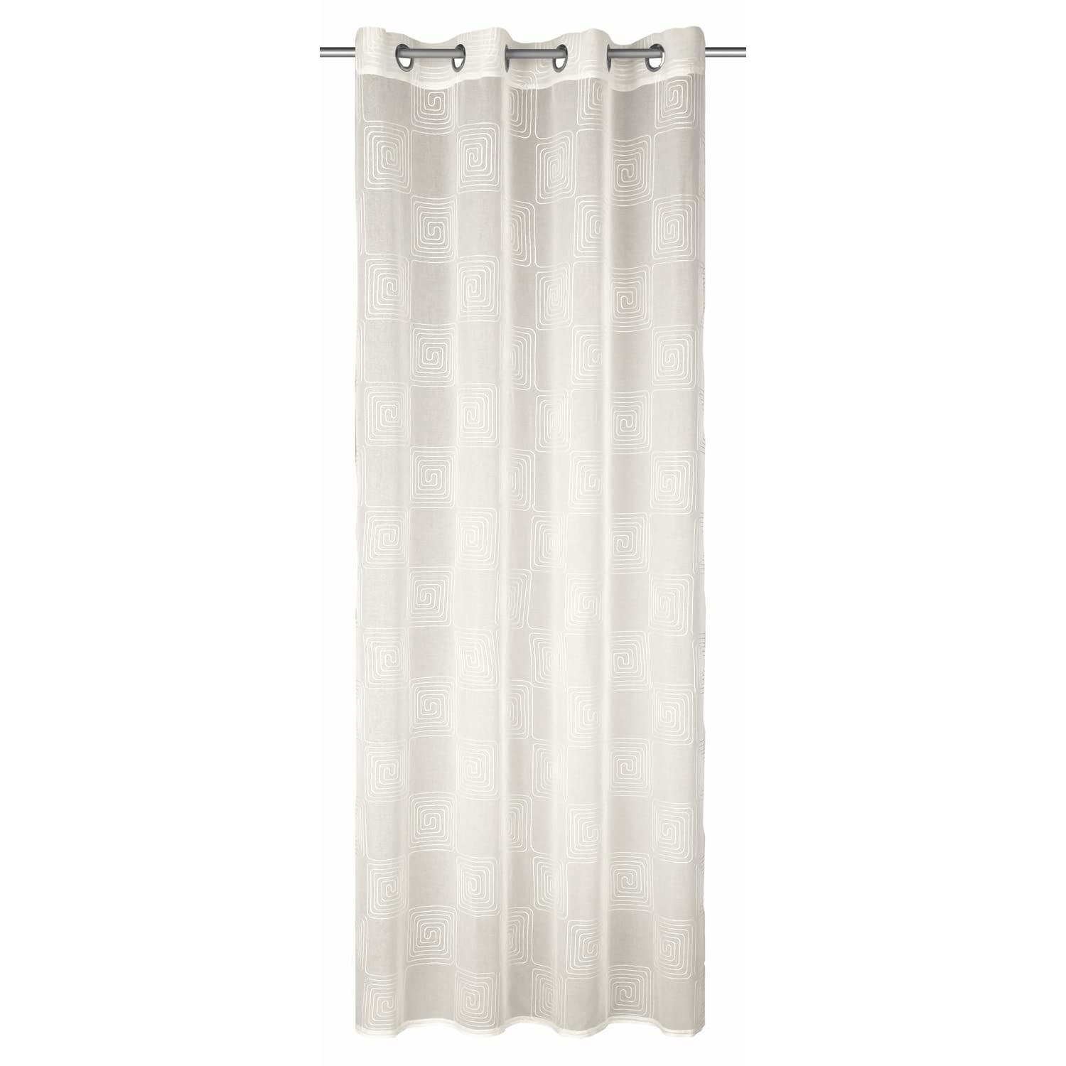 Davos Eyelet Curtain 245 x 135 cm Cream