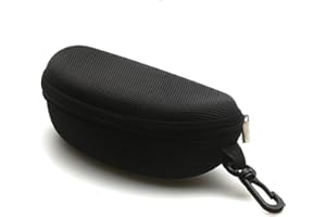 Laofiney Sunglasses Case and Large Waterproof Eyeglasses Case Hard EVA zipper for Men & Women or Children with Cleaning Cloth