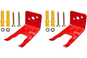 BAYANSILU US Universal Fire Extinguisher Bracket, Fire Extinguisher Mounts & Brackets is Fits Extinguishers from 5 to 15 lbs, Slot Diameter 1 to 1.25 Inches, Holder for Dry Chemical and Water Extinguishers. (2)