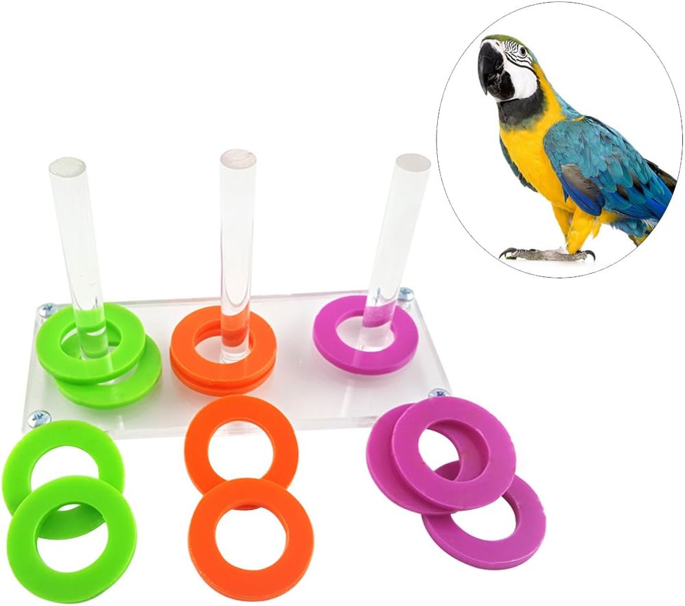 Yooyan Papageien Fahrrad Spielzeug - Intelligenz Training Für Vögel 2 Größen