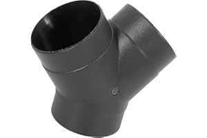 Hihaha Car Heater Warm 3 Way Air Ducting Pipe Y Shape Outlet Connector/Rear for Car/Durable 75mm Plastic/Black