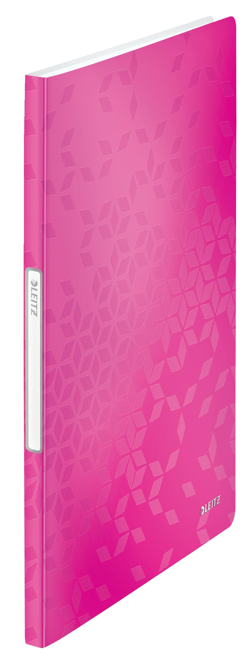 Leitz A4 Display Book, 20 Pockets, 40 Sheet Capacity, Transparent Pockets, Metallic Pink, WOW Range, 46310023