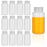 KALIONE 12 Pcs 8oz/ 250ml Plastic Bottles with