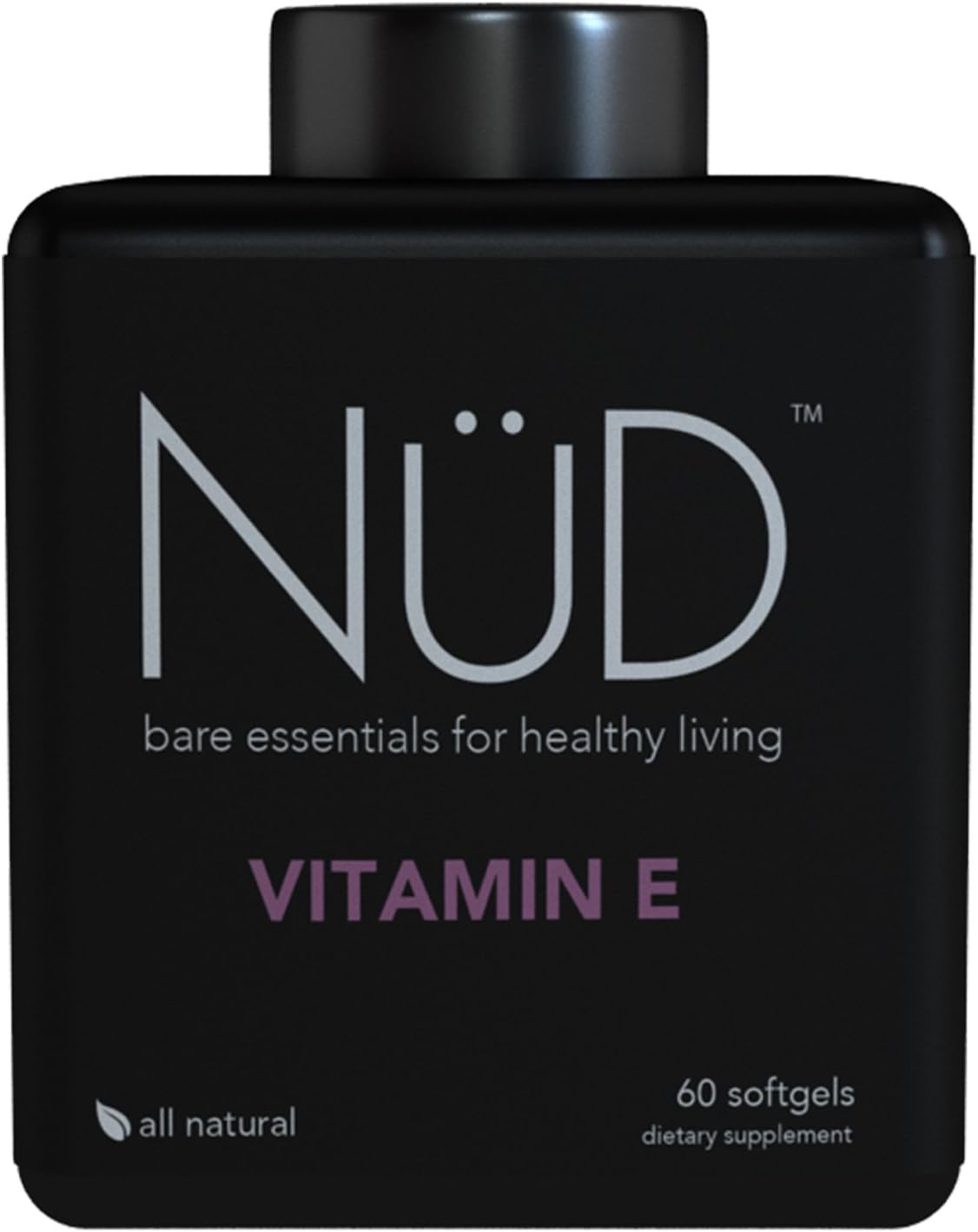 All Natural Vitamin E 400 IU - Powerful Antioxidant for Protection Against Free Radicals - Take for Healthy Skin, Eyes, and Heart - 60 Soft Gel Capsules