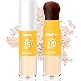 Mineral Sunscreen Setting Powder SPF 35, Translucent Brush on Powder Sunscreen for Face, Oil Control Natural Finish,Lightweight Breathable for Face,Scalp & Hair(Translucent)