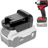TEPULAS Power Tool Battery Adapter for Milwaukee 18V Power Tools(Convert for Dewalt 20V Lithium Battery)