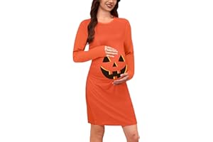 For G and PL Halloween Women's Maternity Long Sleeve Cosplay Pregnancy Pregnant Dress