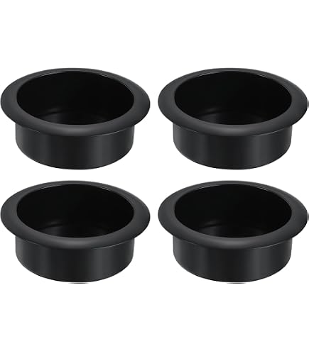 Garneck Lot de 4 porte-gobelets en plastique pour canapé - Noir Garneck Lot de 4 porte-gobelets en plastique pour canapé - Noir