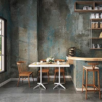 3304 Concrete Texture Wallpaper Blue Gray Rustic Stained Cement