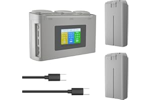 Rszfnjxry Mini 4K/Mini 2 Series Intelligent Flight Battery(2 Packs) with Two-Way Charging Hub Compatible with DJI Mini 4K/Mini 2/Mini 2 SE/Mini SE,2400mAh 31 Mins Flight Time