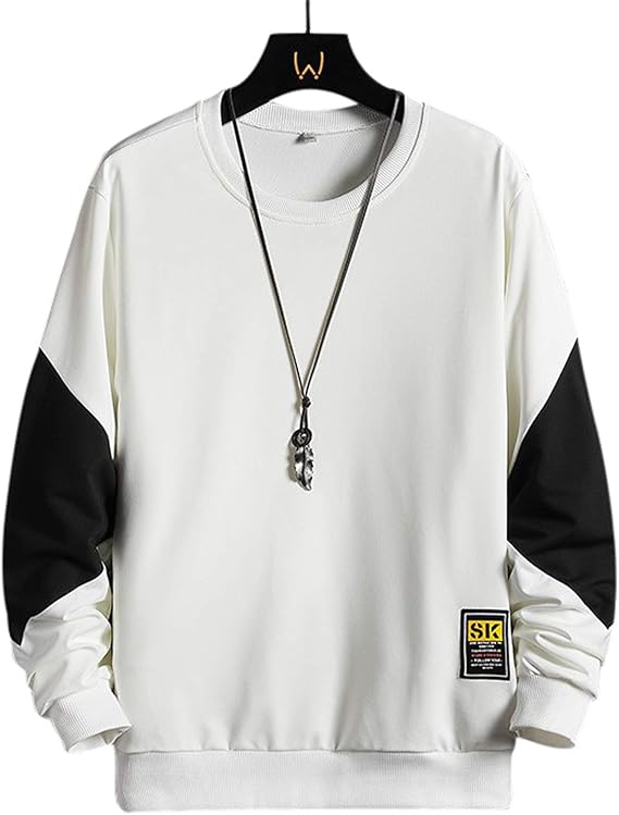 Amazon トレーナー メンズ 長袖 プルオーバー 丸襟 無地 ロングtシャツ 柔らかい スリム 大きいサイズ カジュアル オールシーズン対応 Tシャツ カットソー 通販