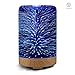 SUN-E Aromatherapy Oil Diffuser,100ML Essential Oil Ultrasonic Cool Mist Humidifier Waterless Auto Shut-Off with 3D 16 Color Changing Starburst LED Lights