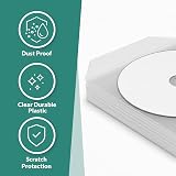 Oyedens CD Sleeves 100 pcs Plastic Envelopes for CD/DVD Blu-ray view 2