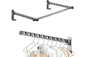 Laundry Clothes Hanger - Multifunctional Laundry Drying Rack - Foldable Clothes Drying Rack, Multifunctional Wall-Mounted Dry