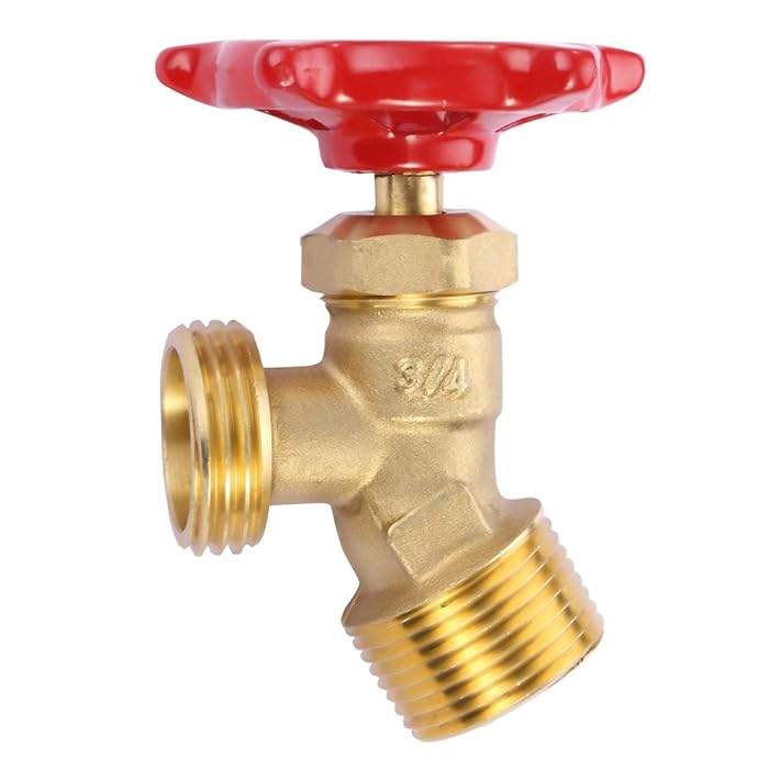 Buy LitOrange Solid Brass Backyard 65 Degree Elbow Stop Valve Hose Bibb