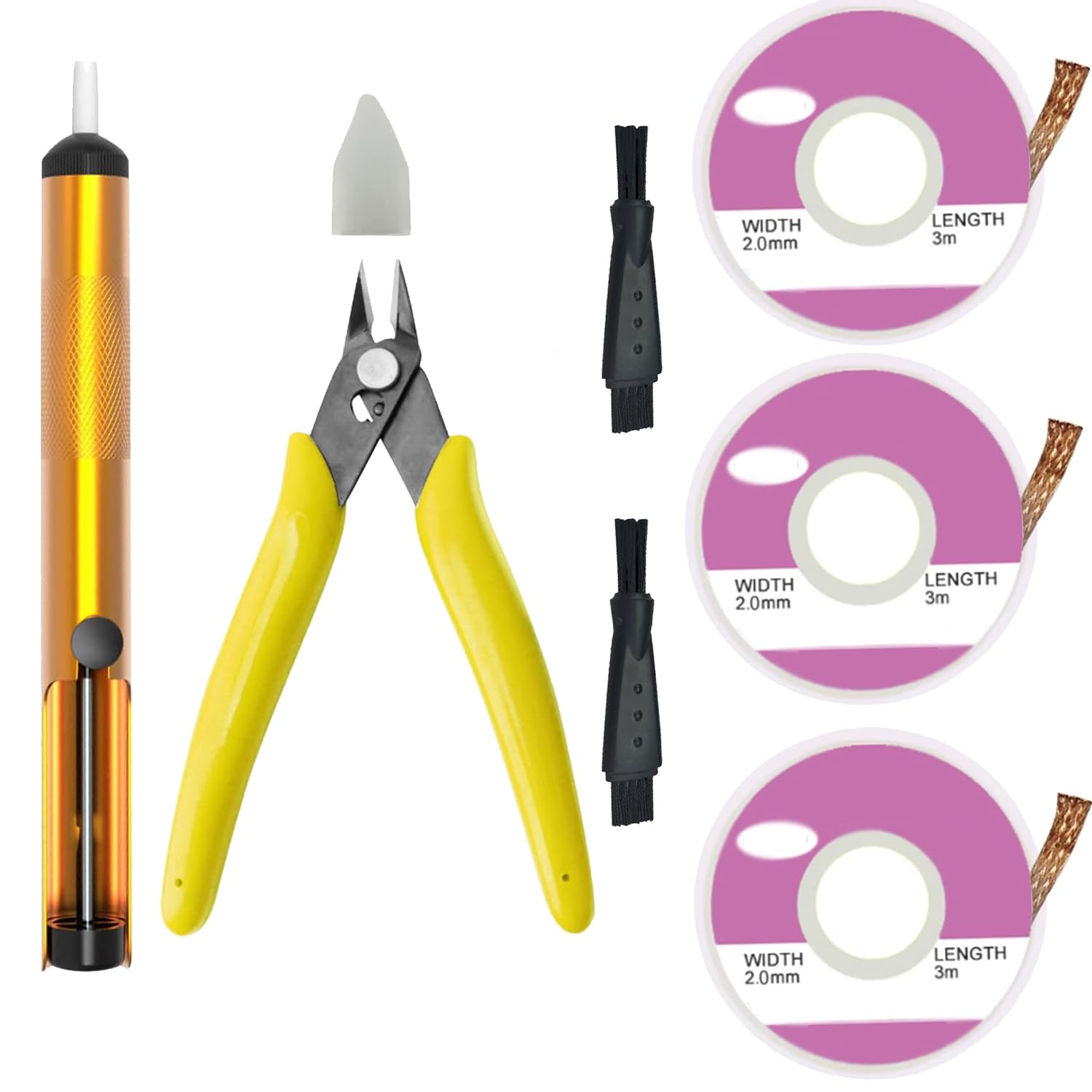 Desoldering Pump Desoldering Wick Micro Shear Wire Cutter Solder Sucker Desoldering Pump