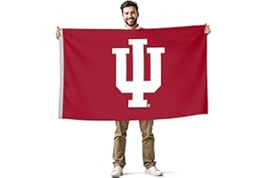 VICTORY CORPS Indiana Hoosiers College Sports Printed Flag - NCAA Licensed - Nylon - School Banner (Red) (3' x 5')