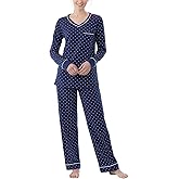 PajamaGram Pajamas For Women - Womens PJ Sets, Pullover Top, 100% Cotton