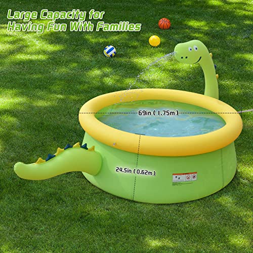 Inflatable Above Ground Family Size Pop up Pool for Kids Kiddie Kiddy