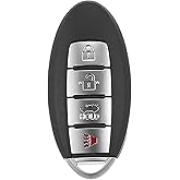 X AUTOHAUX 433MHz KR5S180144014 Replacement Smart Proximity Insert Keyless Entry Remote Key Fob for Nissan Altima Maxima 2013 2014 2015 4 Buttons 47Chip 7812D-S180014