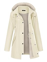 LOMON Women Rain Jacket Lightweight Hooded Jackets