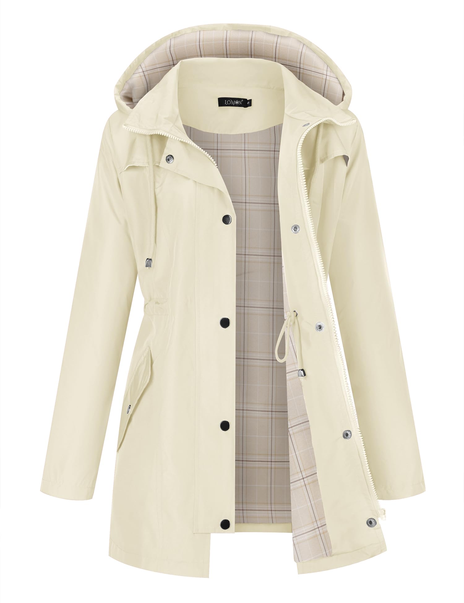 LOMON Women Rain Jacket Lightweight Hooded Jackets