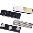 Onwon 20 Pieces Name Badge Magnets Magnetic Name Tag Holders ID Fastener Clip with Three Premium Strength Neodymium Magnets and Adhesive Backing - No Holes in Your Fine Jackets or Shirts, Black