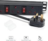 ENNOTEK 6 Way PDU Surge Protector Extension Lead 13A Individually Switched 3M view 3