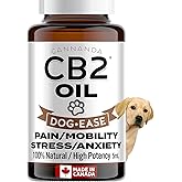 CB2 Oil for Dogs - Ultra Concentrated CB2 for Pain & Anxiety. Advanced Hip and Joint Medicine. Relief from: Pain/Arthritis/In