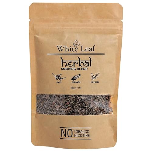 tobacco free smoking blend White Leaf Tobacco & Nicotine Free Smoking Mixture with 100% Natural Herbal  Smoking Blend 1 Pack (1 oz/ 30g) in Dubai - UAE