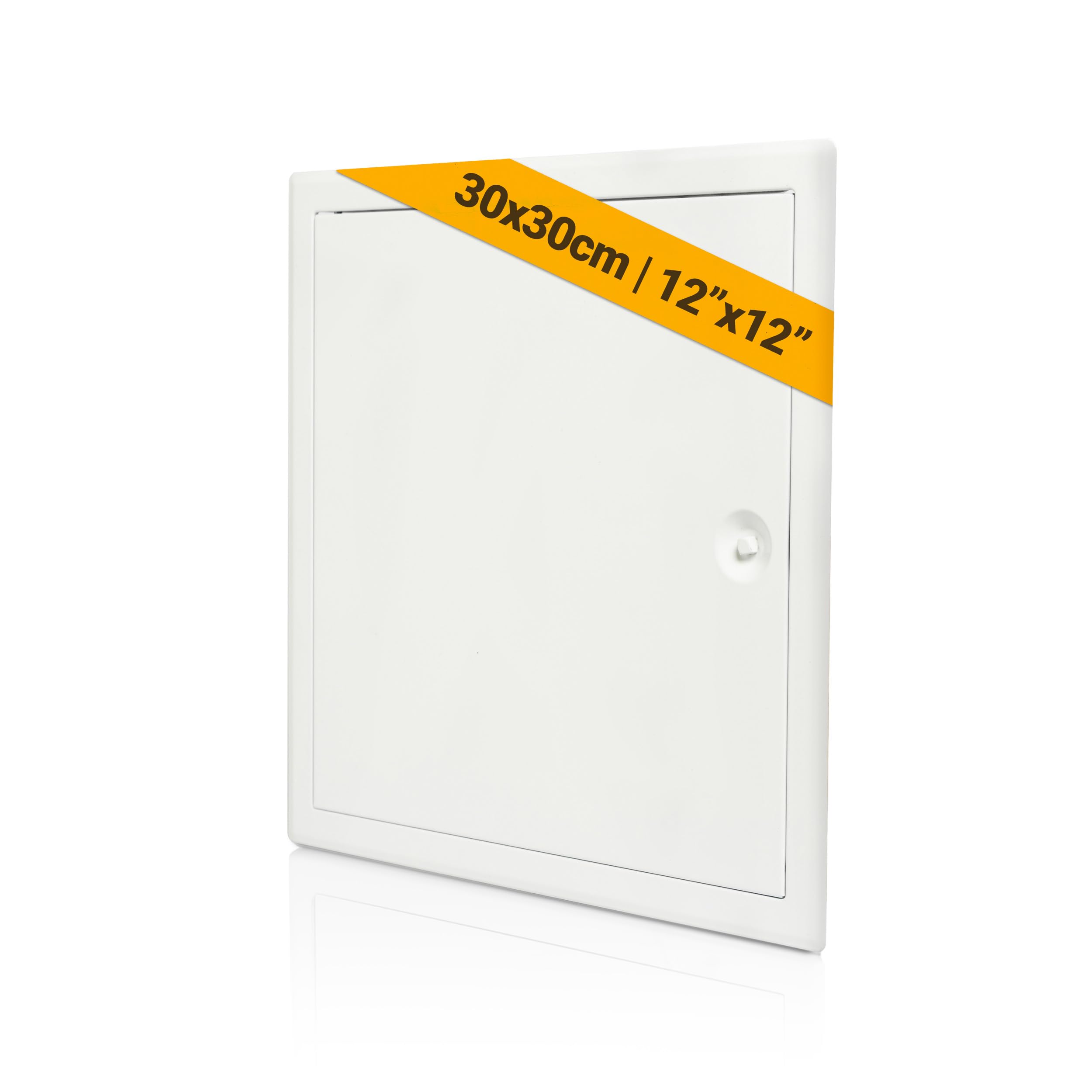 Proxinova Metal Access Panel 300x300 mm for Outdoor and Indoor, Steel Access Panel for Inspection Hatch, Fuse Box Cover Cabinet, Wall and Ceiling, Conceals Wires, Meters, Pipes, Fits Flush to Surfaces