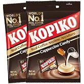 Kopiko Cappuccino Candy &ndash; Hard Candy from Indonesia (2-Pack 4.23oz) | Bold-tasty candy with real coffee extract &ndash; Satisfying boost for on-the-go energy &ndash; 4.23 oz each