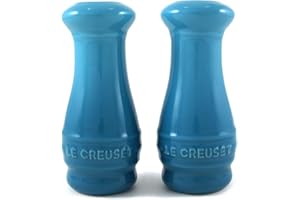 Le Creuset Stoneware Salt & Pepper Shakers Set of 2, 4 oz. each, Caribbean
