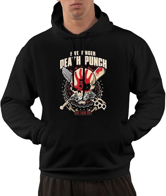 IOBZXZWRYM Five Finger Death Punch Mens Classic Hoodies at Amazon Men’s Clothing store