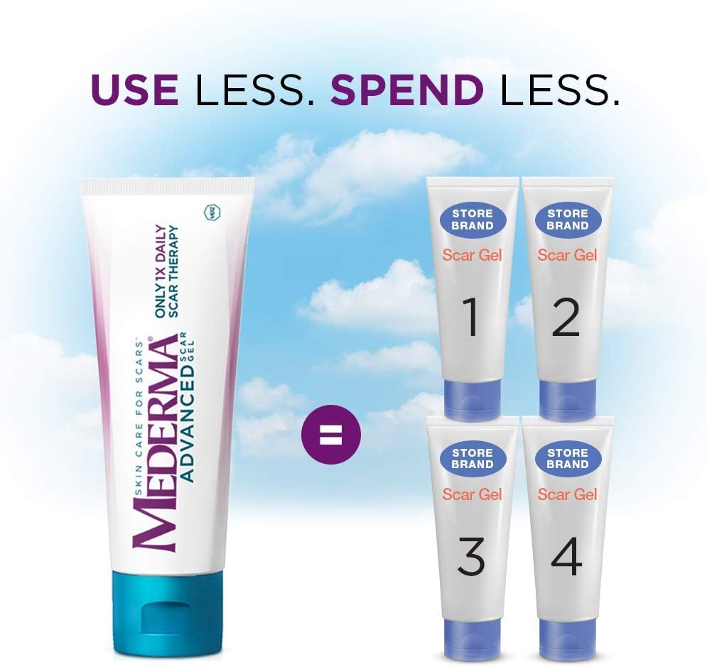 Mederma Advanced Scar Gel - 1x Daily - Reduces The Appearance of Old & New Scars - #1 Doctor & Pharmacist Recommended Brand for Scars - 1.76oz. : Scar Reducing Treatments : Beauty