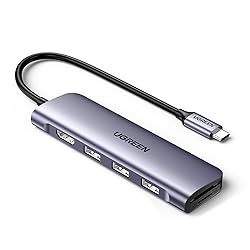 UGREEN Revodok USB C Hub 6 in 1 USB C Dongle 4K