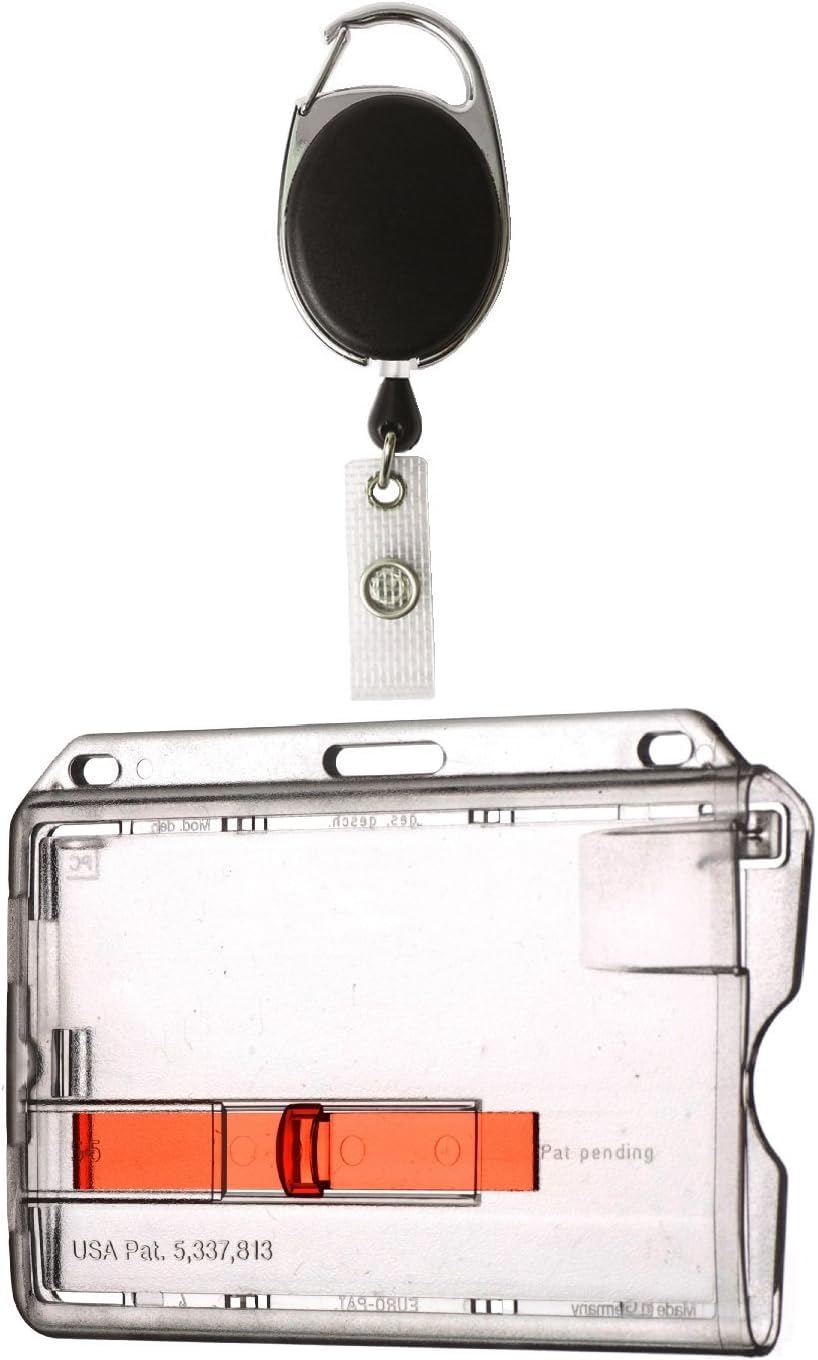 1x Set Rmjh 01 Black with Belt Clip + ID Card Case with Red Fabric