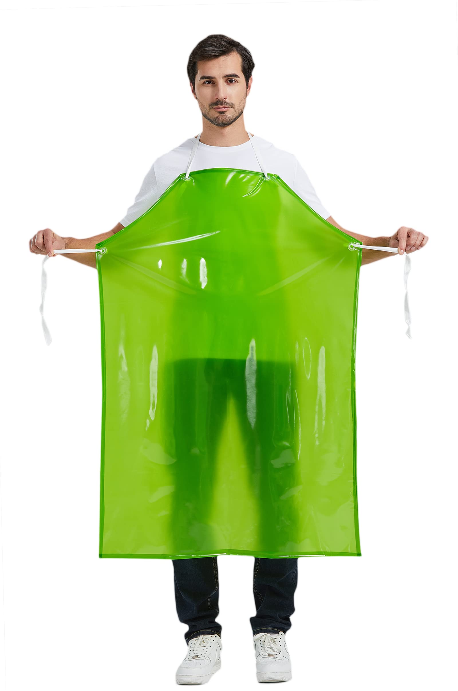 Nanxson Work apron Chef Apron Tool Aprons Waterproof Apron PVC Pet Grooming Chef Work Overall Bib Apron with Unisex Apron Smooth CFS0007