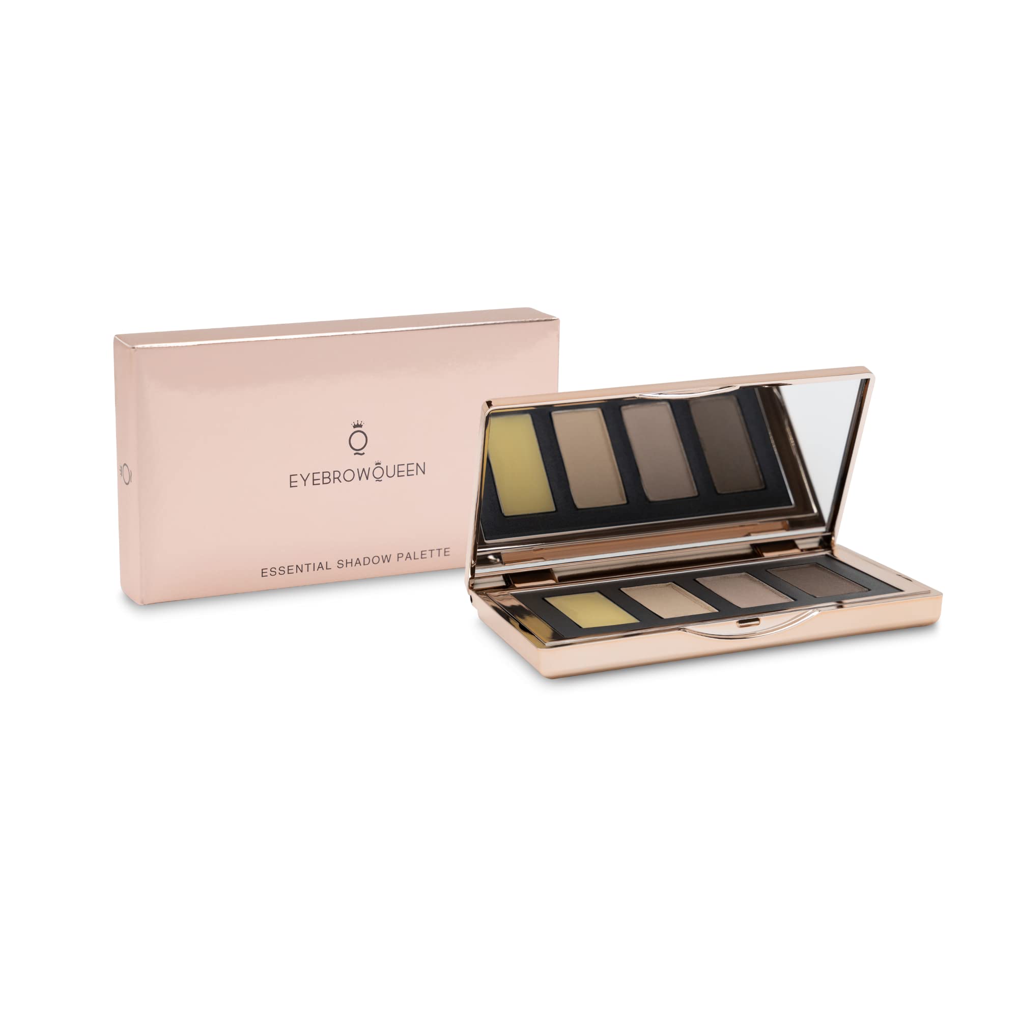 Eyebrowqueen Brow Shadow Palette | Includes Pomade and 3 Shades | Shade Dark Cool Brown