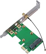 ASHATA Mini PCI-E to PCI-E Riser Card for Network Card SSD WLAN WWLAN No Driver view 1
