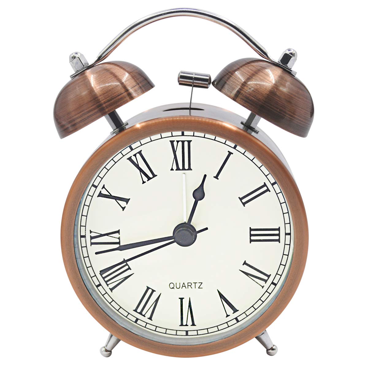 Coolzon® Retro Sveglia Doppia Quarzo Forte Vintage Silenziosa Sveglia